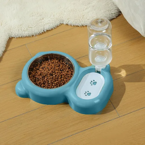 Miniatura 8 de Cuencos para Perros, Juego de Cuencos para Comida y Agua de Gatos con Dispensador de Agua y Cuenco de Acero Inoxidable para Gatos y Perros Pequeños