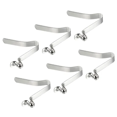 Miniatura 23 de PATIKIL Broches de paleta de kayak de 0.197 x 0.118 in, paquete de 6 clips de acero en forma de V de un solo pasador, clips de resorte, tubo