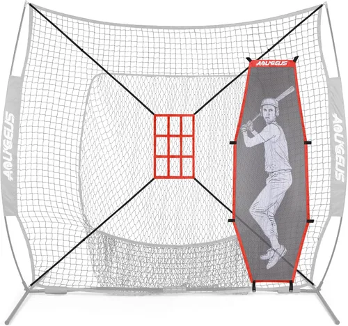 Miniatura 2 de Maniquí de bateo de sóftbol de béisbol, objetivo de lanzamiento, con accesorio de zona de golpe ajustable, ayuda de lanzamiento para una mayor