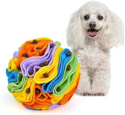Miniatura 19 de Pelota de olfateo para mascotas, bola interactiva para perros ciegos, entrenamiento para aliviar el estrés, juguetes de enriquecimiento para perros