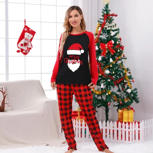 Miniatura 3 de Boboking Pijamas de Navidad para parejas, ropa de dormir suave de 2 piezas para mujeres y hombres