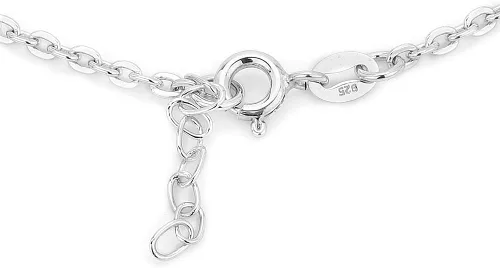 Miniatura 3 de Tobillera de plata de ley con conchas y cuentas naturales con baño de rodio para mujeres y niñas