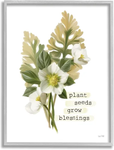 Miniatura 11 de Stupell Industries Plantas Semillas Cultivar Bendiciones Frase inspiradora de jardín de primavera, diseño de House Fenway