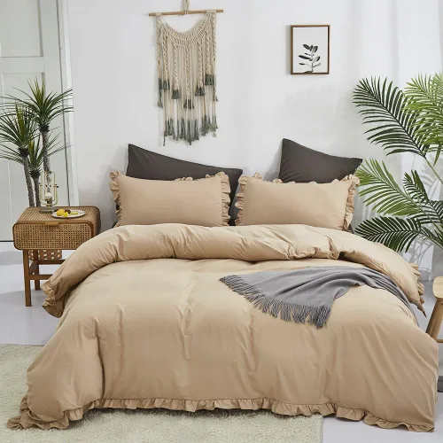 Miniatura 450 de CLOTHKNOW - Juego de edredón verde militar tamaño completo de 3 piezas, juego de ropa de cama verde oscuro, edredón suave con 2 fundas de almohada