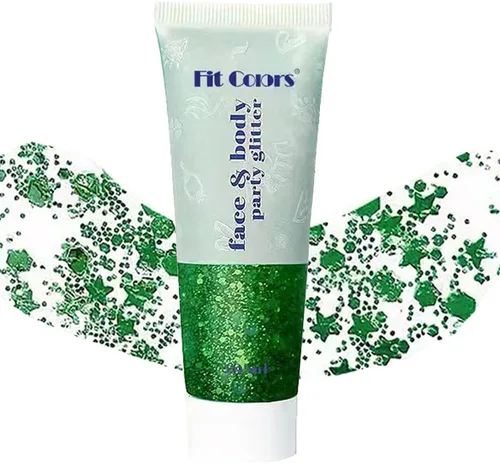 Miniatura 13 de Gel con purpurina azul para rostro y cuerpo, lentejuelas de sirena, labios, uñas, accesorios para festivales, rave, purpurina líquida holográfica