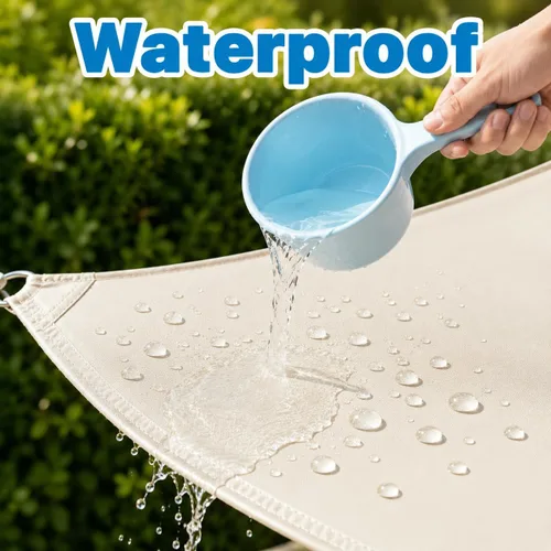 Miniatura 4 de ShadeMart Toldo rectangular tipo vela de 8 x 10 pies, pantalla SMSL, permeable al agua y al aire y resistente a los rayos UV, resistente, para patio