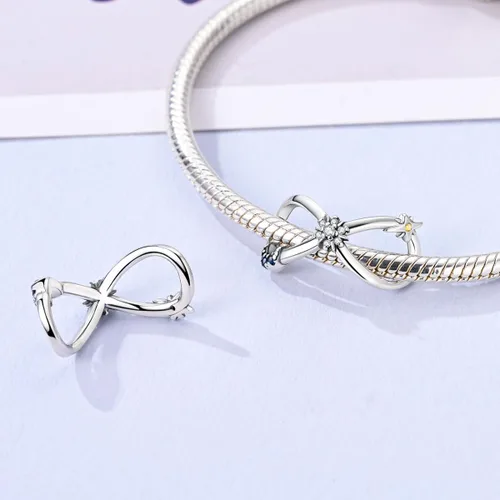 Miniatura 49 de MULA - Dijes de plata de ley 925 para pulseras y collares, colgantes de letras para la familia, cuentas de viaje en avión, dijes de árbol