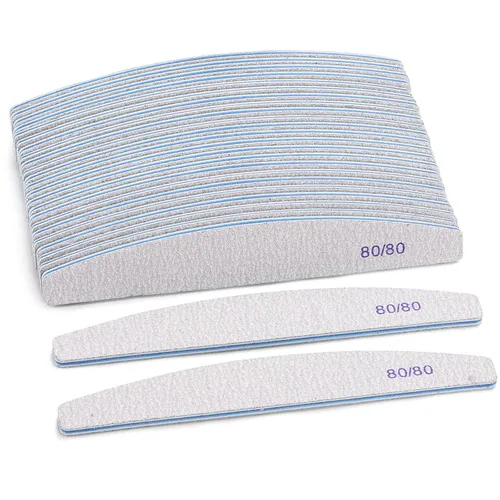 Miniatura 14 de BTYMS 10 piezas de limas de uñas de grano 100/180 - Tablas de esmeril de doble cara para uñas acrílicas, de gel y naturales