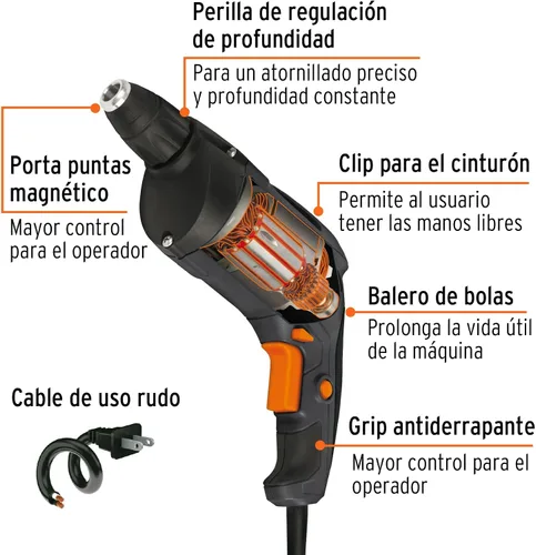 Miniatura 2 de Destornillador para paneles de yeso, industrial, 540 W