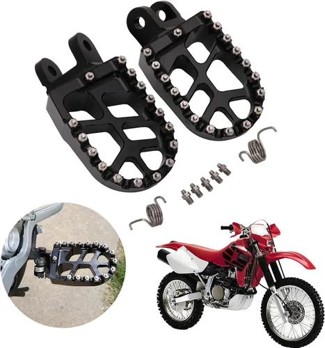 Miniatura 12 de AnXin Estriberas Estriberas Reposapiés Pedales Apoyos CNC para Z50R 80-99 XR50R 00-03 XR70R 97-03 XR80R XR100R 85-03 CRF80F CRF100F 04-13 Negro