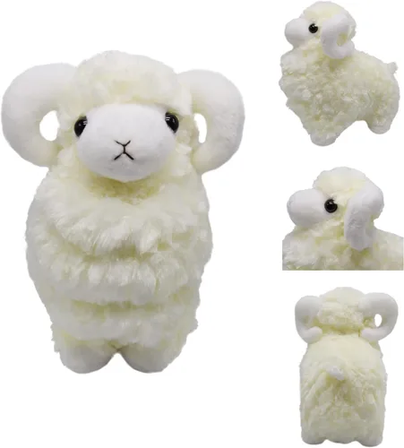 Peluche de oveja de peluche adorable y esponjoso, súper suave y lindo, muñeca de cordero, regalos bonitos para niños y niñas, regalo para cumpleaños