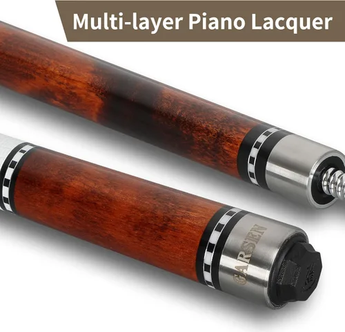 Miniatura 2 de GARSEN Palo de taco de billar de 58 pulgadas, 18 onzas, 19 onzas, 20 onzas, 21 onzas, barra de billar marrón (Maple Brown)
