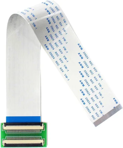 Miniatura 4 de VSDISPLAY 30Pin a 30Pin ZIF 0.020 in Adaptador de conector con cable plano de extensión FFC Extend