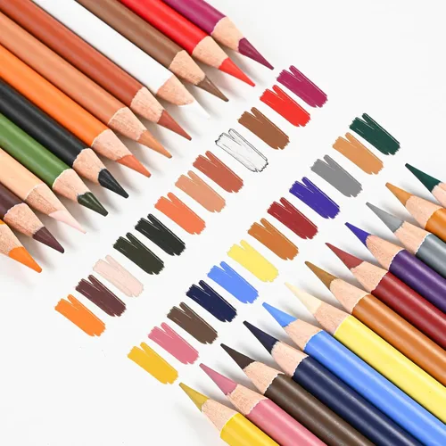 Miniatura 4 de GETHPEN Lápices de pastel, juego de lápices de carbón coloreados para dibujo, lápices de color tono de piel, lápices de carbón para dibujo, lápices