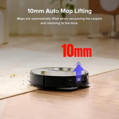 Miniatura 7 de roborock Qrevo - Combo de aspiradora y trapeador de robot delgado, 3.2 in, tecnología de detección 3D, reconocimiento avanzado de obstáculos