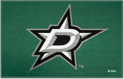 FANMATS 10634 Dallas Stars Starter Mat Accent Rug - 19 pulgadas x 30 pulgadas | Alfombra de decoración del hogar para fanáticos de los deportes