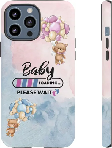 Miniatura 51 de Cute Baby Loading Phone Case for iPhone Models and Variants - Sweet Maternity Phone Cover for Pregnancy Reveal or Baby Shower Matte