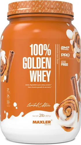 Miniatura 22 de Maxler 100% proteína de suero de leche dorada – 0.88 oz de proteína de suero de alta calidad en polvo por porción – Pre, post e intra entrenamiento
