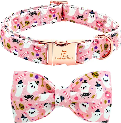 Miniatura 34 de Lionheart glory Collar de perro, Collar de perro para niños con corbatín azul ajustable, Collar con corbata para perros grandes Bandera