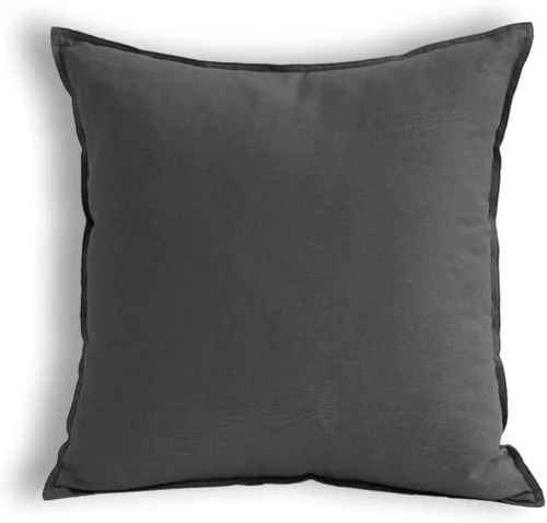 Miniatura 22 de Jeanerlor - Funda de cojín sólida de lino y algodón para decoración, de 18x18 pulgadas, funda de almohada especial para sofá, cama, silla