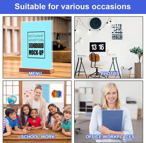 Miniatura 6 de Teling 100 protectores rígidos de impresión de 8 1/2 x 11 pulgadas, fundas rígidas transparentes para páginas de papel, cubierta de hoja
