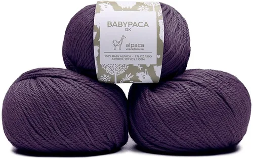 Miniatura 26 de Juego de 6 madejas de 100% lana de alpaca bebé (10.58 oz) de peso DK, fabricadas en Perú, celestial suave y perfecto para tejer y hacer ganchillo
