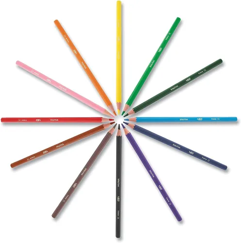 BIC Kit de colorear para niños con marcadores de colorear, lápices y crayones, estuche reutilizable, colores surtidos, 36 unidades