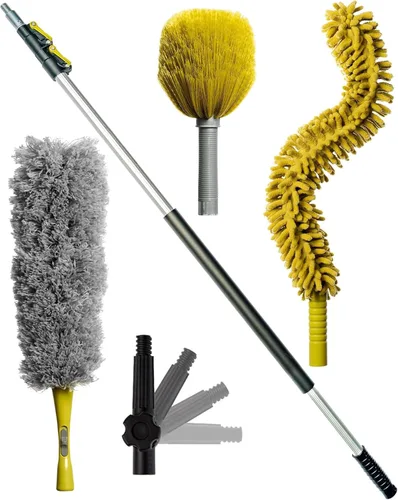 Miniatura 13 de DOCA Poste Telescópico de 7-30 Pies - Poste de Extensión para Limpieza, Plumero, Kit de Lavado de Ventanas, Rodillo de Pintura, Limpiavidrios - Kit