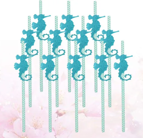 Miniatura 2 de Pajitas de papel para fiestas, pajitas de papel, 12 uds