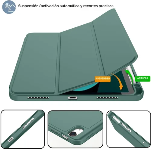 Miniatura 5 de ZryXal Funda para iPad Air de 11 pulgadas M3 (2025) / M2 (2024), iPad Air de 5ª (2022) / 4ª generación (2020) de 10.9 pulgadas, funda inteligente