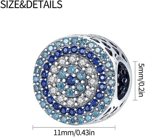 Miniatura 5 de Pandach Dijes de plata de ley 925 para pulseras y collares, colgantes de mariposa y auriculares, dijes de trébol, joyería de regalo para mujeres