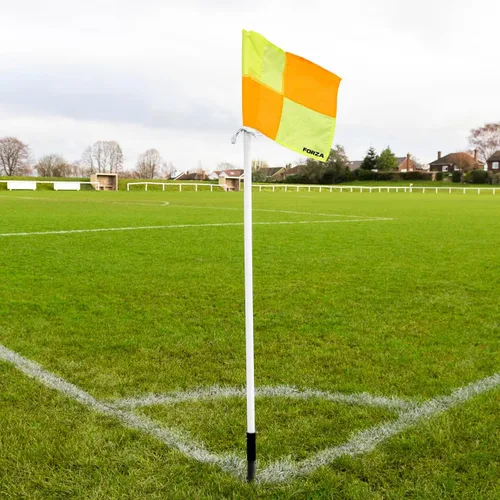 Miniatura 2 de FORZA Banderas de esquina de fútbol - Juego de 4 banderas de esquina con resorte - Equipo de campo de fútbol