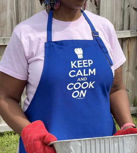 Miniatura 3 de ThisWear Keep Calm And Bake Cook or Grill On Two Pocket Adjustable Bib Delantal