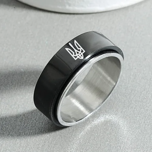 Miniatura 4 de Supra Diamanto 6 anillos de acero inoxidable para hombres, tótem pulido grabado, anillo de tungsteno tamaño 8-0.394-0.315in, joyería de moda