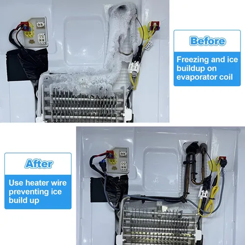 Miniatura 4 de Punta de calentador de drenaje 7/16 de diámetro, 115 V, 15 W, 25 pulgadas de largo, alambre calentador para refrigerador con 50 bridas
