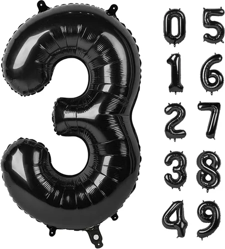 Miniatura 16 de Globo de cumpleaños número 4 dorado de 40 pulgadas, globos gigantes del número cuatro 14 24 34 40 44 2024, globos grandes de lámina de mylar para Oro
