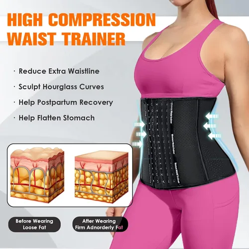 Miniatura 3 de YADIFEN Waist Trainer for Women,Zipper Corset Body Shaper for Tummy Control Neoprene Cincher Sweat Sauna Vest Tank Top
