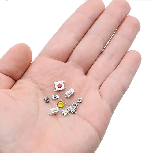 Miniatura 3 de QTETAK - Juego surtido de 200 piezas de 10 valores micro momentáneos con botón táctil