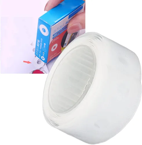Miniatura 3 de 250 calcomanías de refuerzo perforadas impermeables de PVC de producción de bricolaje, calcomanías de reparación protectoras, calcomanías