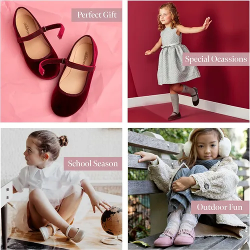 Miniatura 5 de Childrenchic Zapatos Mary Jane para niñas Zapatos de vestir clásicos y cómodos para niñas pequeñas y niños Zapatos planos perfectos