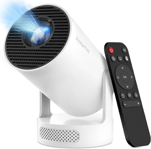 Miniatura 10 de 【Built-in Apps】Mini Projector with Wifi and Bluetooth, Support 1080P Portable Projector with Android 11, 160 ANSI Lumens, 180° Rotatable, Auto