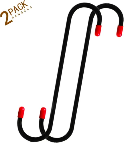 Miniatura 2 de 2 PCS Ganchos Colgadores para Pinzas de Freno con Puntas de Goma Rojas, Herramienta de Compresión de Pinzas de Freno Automática, Herramienta Negro