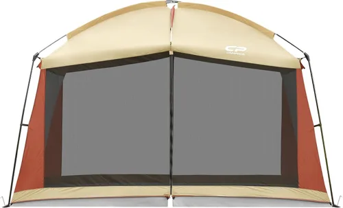 Miniatura 9 de Campros CP - Tienda de campaña con panel lateral contra viento y sol, carpa con paredes de red, estructura tipo gazebo para patio y actividades al
