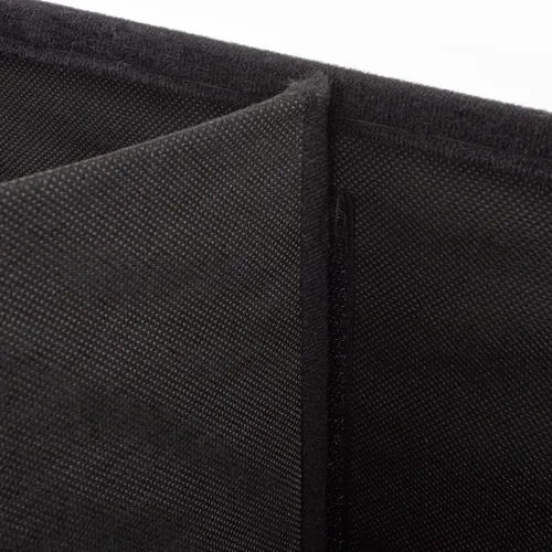Miniatura 7 de Ottoman Negro piel sintética – Banco de almacenamiento, genial como un asiento doble o un apoya pies, mesa de centro, organizador de juguetes