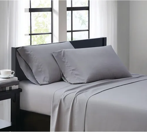 Miniatura 22 de TRULY SOFT Everyday - Juego de sábanas de poliéster turquesa de 4 piezas, tamaño matrimonial, color sólido, ropa de cama para adultos, certificado