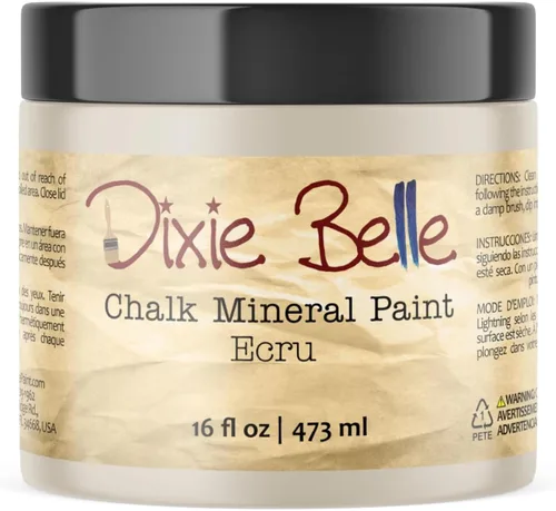 Miniatura 361 de Dixie Belle Paint Company - Pintura con acabado de tiza para muebles, color negro (Caviar), 1 galón, 128 fl oz, pintura mineral color rosa intenso