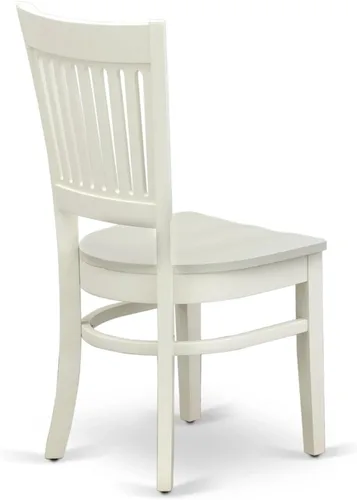 Miniatura 9 de East West Furniture AMVA3-LWH-W - Juego de mesa de cocina de 3 piezas para espacios pequeños contiene una mesa de comedor redonda con pedestal y 2