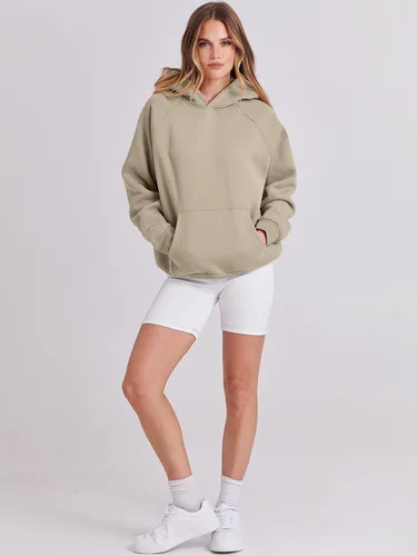 Miniatura 156 de ANRABESS - Sudaderas con capucha para mujer, sobre talla, de vellón de manga larga, modelo de 2024, para otoño