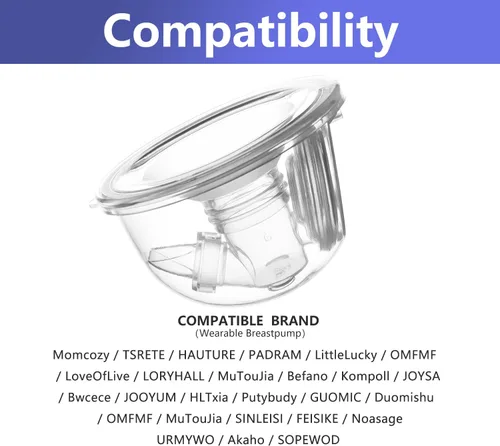 Miniatura 3 de Brida de silicona de 0.669 in compatible con extractor de leche portátil Momcozy/Tsrete/Kmaier, escudo/reemplazo de inserto de brida de 0.669 in
