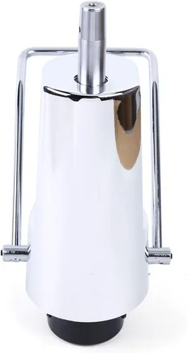 Miniatura 7 de DNYSYSJ Bomba hidráulica de repuesto para silla de barbero con base, bomba de patrón de 4 tornillos, capacidad de peso de 440 libras/440.9 lbs